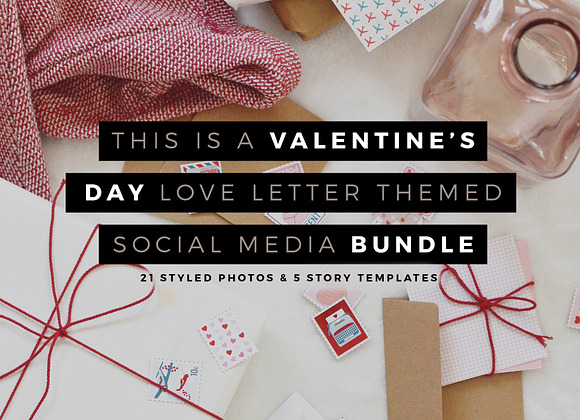 Valentine's Day Social Media Bundle in Social Media Templates - product preview 3