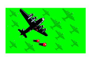 Animation World War Two Bomber 