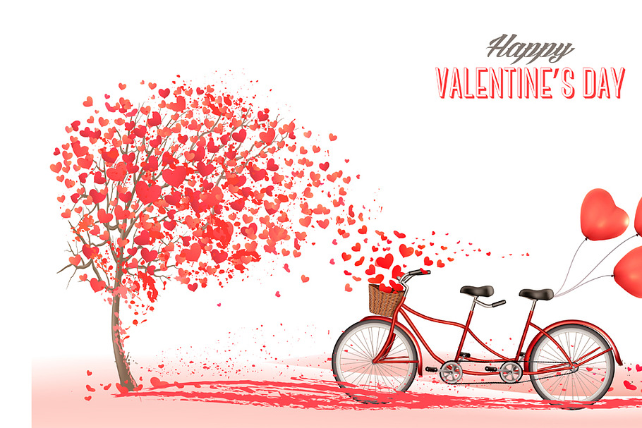 Valentine's Day background in Illustrations - product preview 8