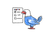 Animation American Election Eagle 