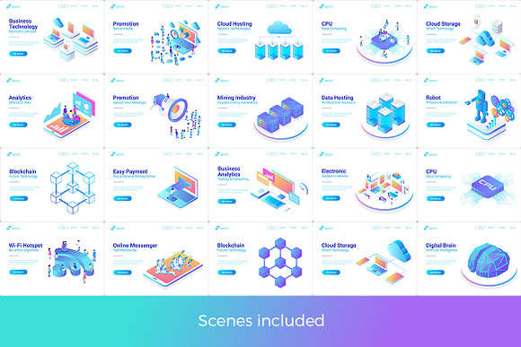Isometric Flat Vector Collection 2 in Graphics - product preview 1
