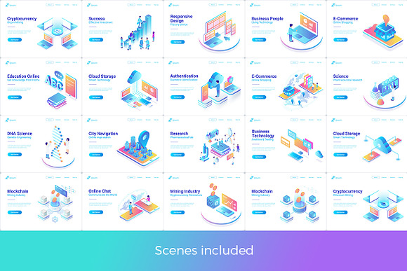 Isometric Flat Vector Collection 2 in Graphics - product preview 2