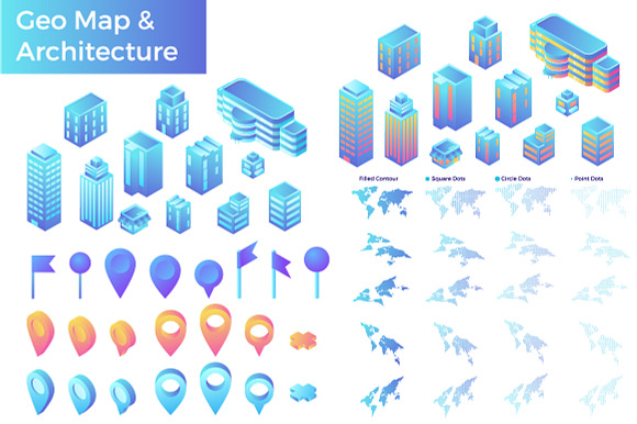 Isometric Flat Vector Collection 2 in Graphics - product preview 6