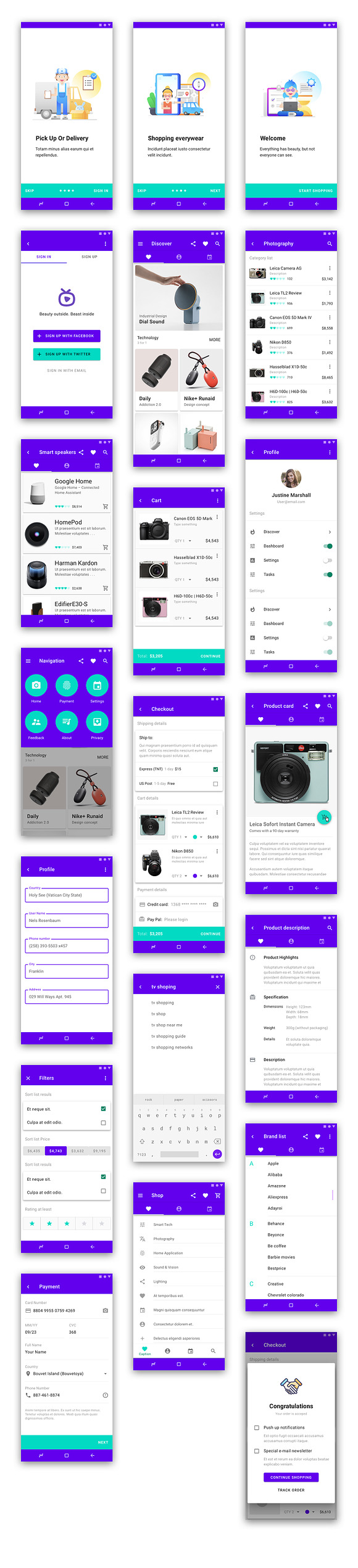 T-shop UI Kits in UI Kits and Libraries - product preview 6