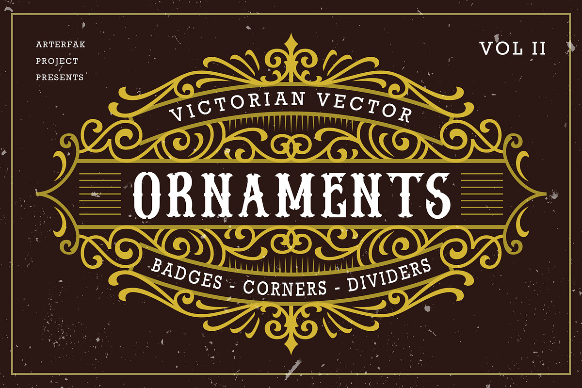 Victorian Vector Ornaments Vol II in Objects - product preview 8