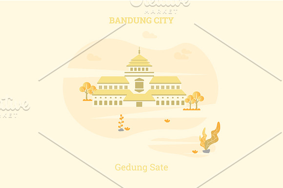 Bandung City of Indonesia Vector in Website Templates - product preview 1