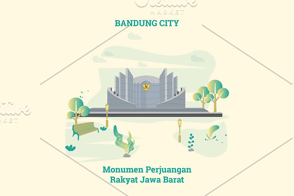 Bandung City of Indonesia Vector in Website Templates - product preview 9