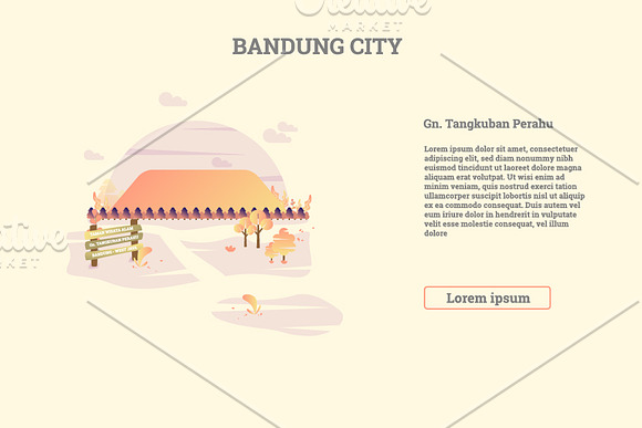 Bandung City of Indonesia Vector in Website Templates - product preview 12