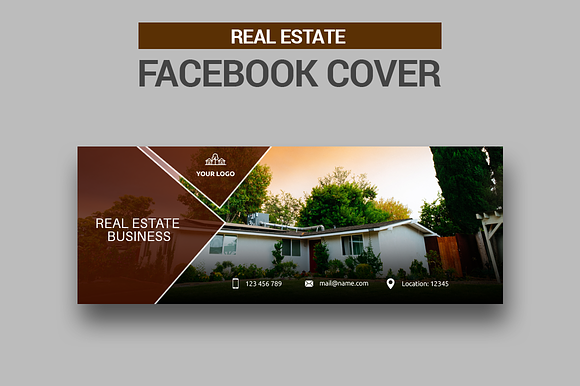 Real Estate Facebook Covers in Facebook Templates - product preview 1
