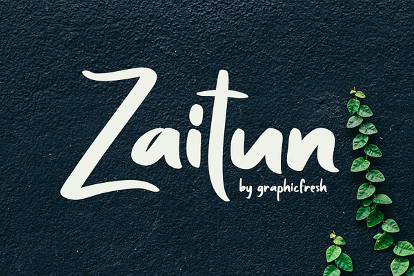 Zaitun | A Nature Branding Font
