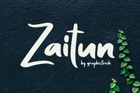 Zaitun | A Nature Branding Font in Sans-Serif Fonts - product preview 5