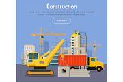 Construcrtion. Build Banner Concept