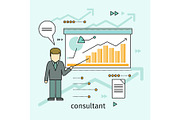 Business Consultant Vector Concept