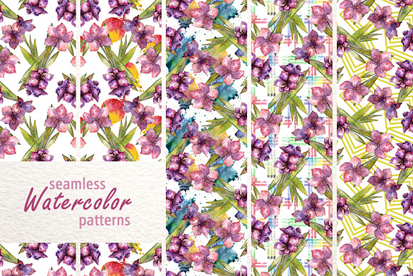 Amaryllis design set Watercolor png in Illustrations - product preview 6