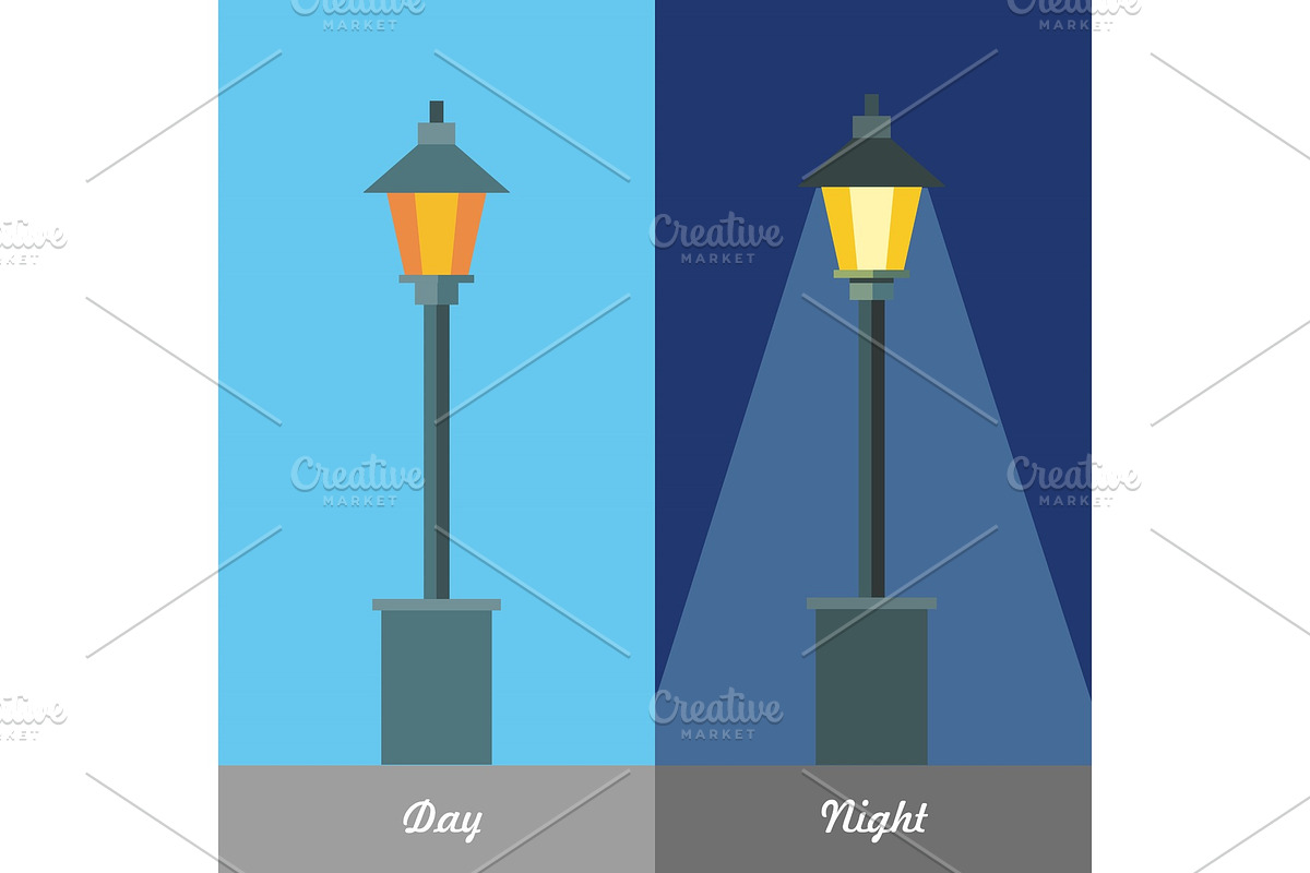 Street Light Vector Illustration at in Illustrations - product preview 8