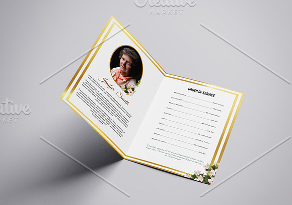 Funeral Program Template - V857 in Brochure Templates - product preview 4