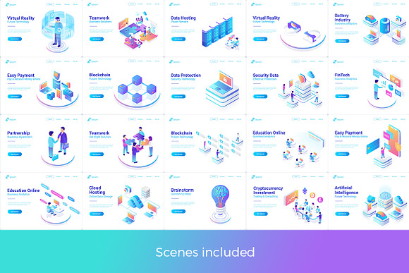 Isometric Flat Vector Collection 2 in Graphics - product preview 11