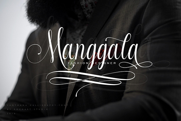 Santhana Calligraphy in Calligraphy Fonts - product preview 7