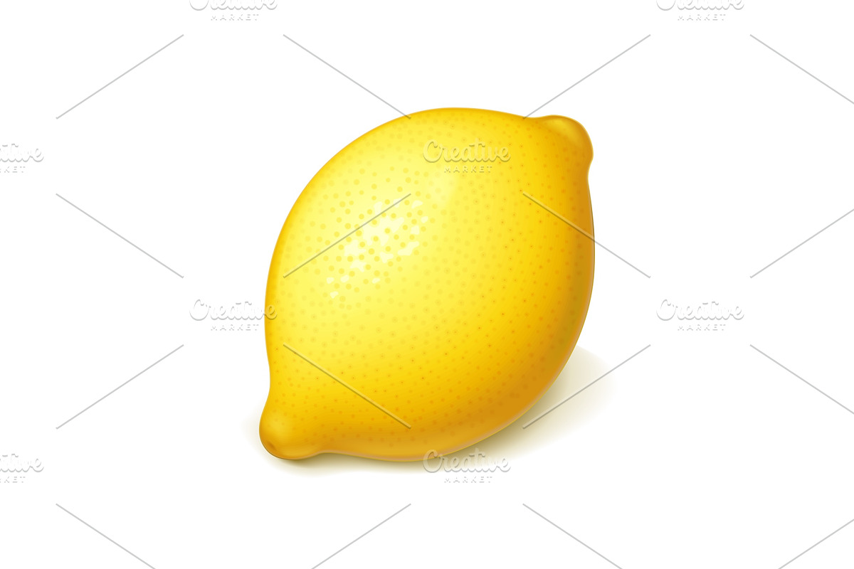 Ripe, juicy lemon. Vector. in Illustrations - product preview 8