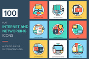 100 Internet and Networking Icons