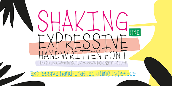 Shaking package in Display Fonts - product preview 1
