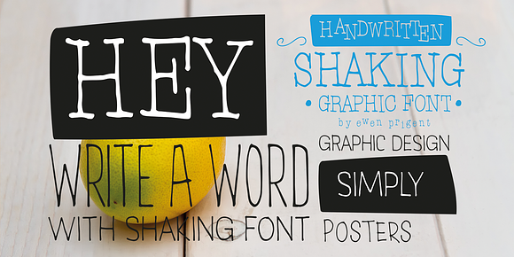 Shaking package in Display Fonts - product preview 7
