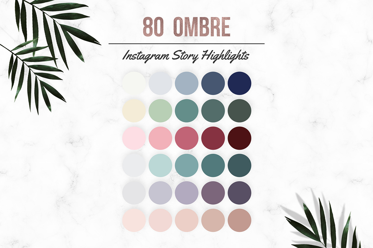 80 Ombre Effect Instagram Highlight in Instagram Templates - product preview 8