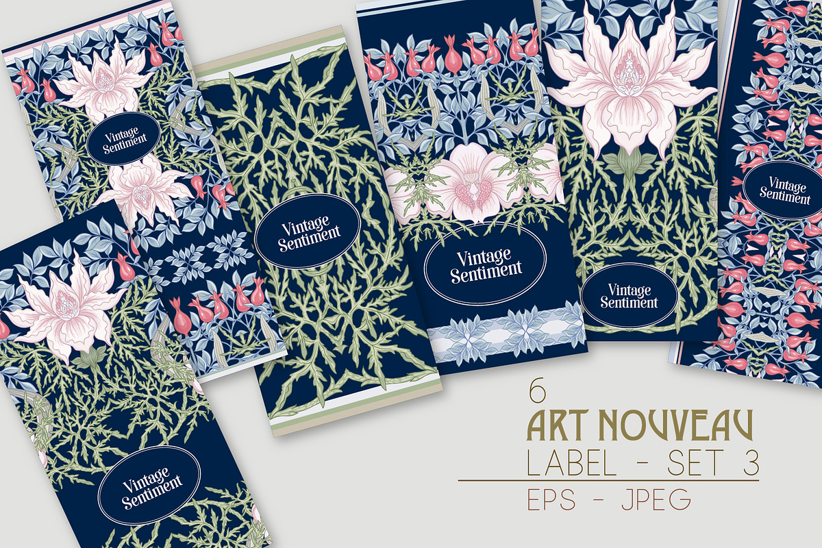 Art Nouveau Label, Cover in Illustrations - product preview 8