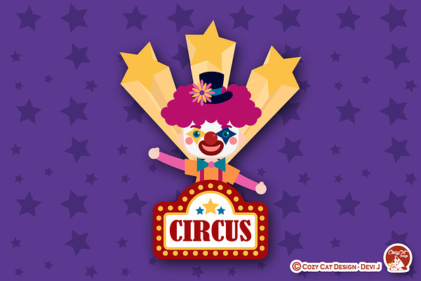 Circus Digital Clip Art