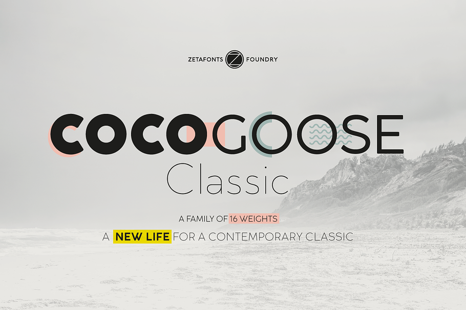 Cocogoose Classic - 16 fonts