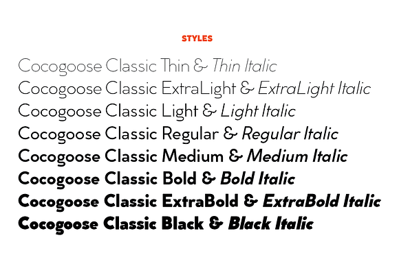 Cocogoose Classic - 16 fonts in Sans-Serif Fonts - product preview 5