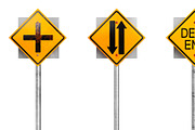 Sign traffic road symbol yellow
