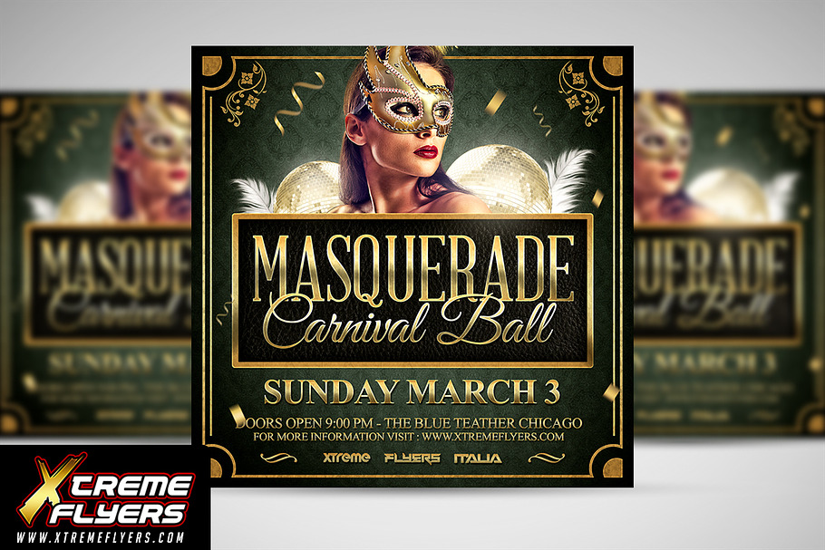 Masquerade Ball Flyer Template