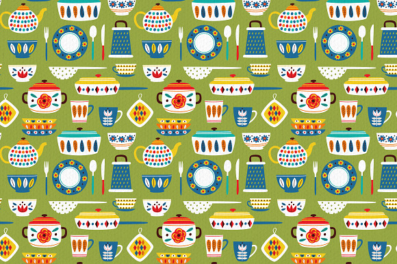 vintage kitchen collection in Illustrations - product preview 4