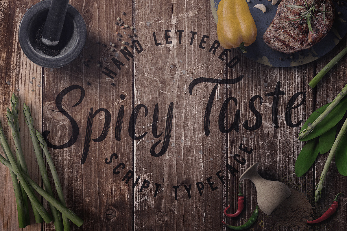 Spicy Taste typeface in Script Fonts - product preview 8