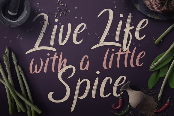 Spicy Taste typeface in Script Fonts - product preview 3