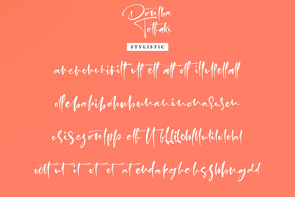 Dontha Tethaki in Script Fonts - product preview 12
