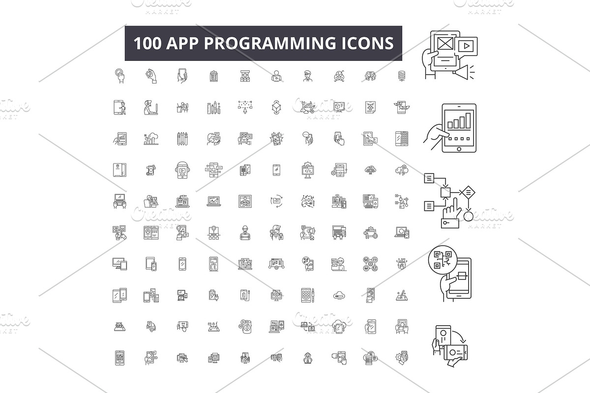 App programming editable line icons in Objects - product preview 8