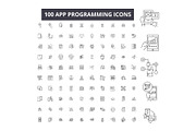 App programming editable line icons