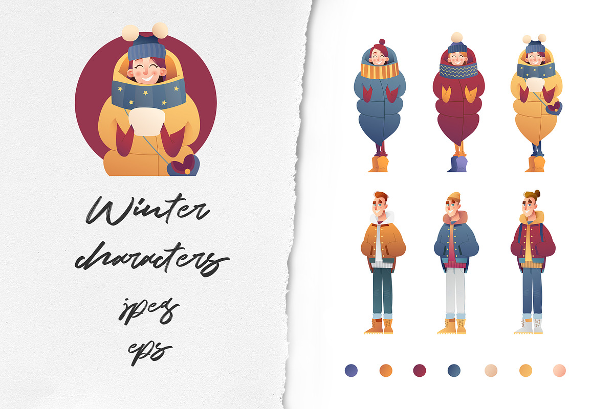 Winter characters in Objects - product preview 8