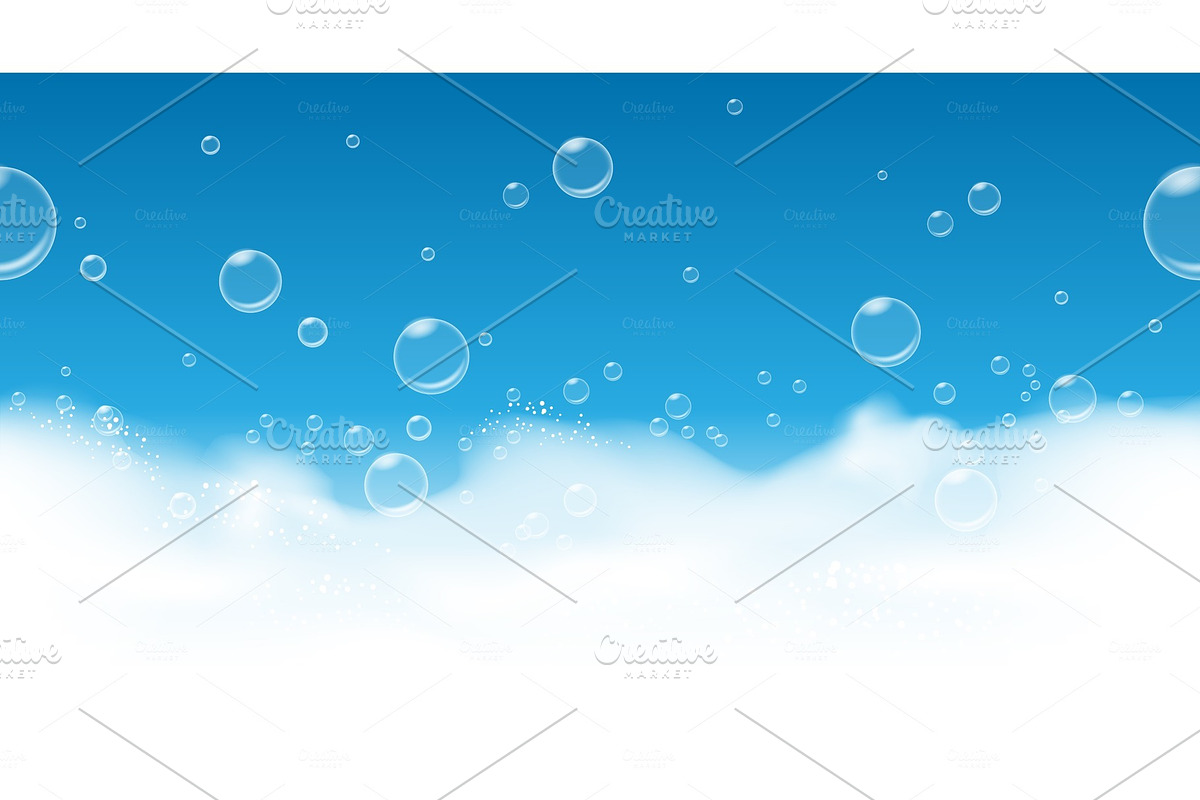 Soap bubbles background in Illustrations - product preview 8
