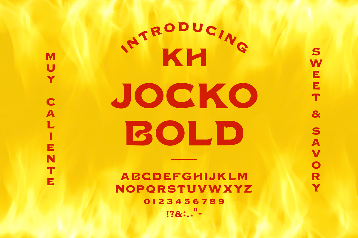KH JOCKO BOLD in Serif Fonts - product preview 8