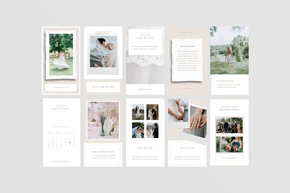 Wedding Theme Instagram Stories in Instagram Templates - product preview 7
