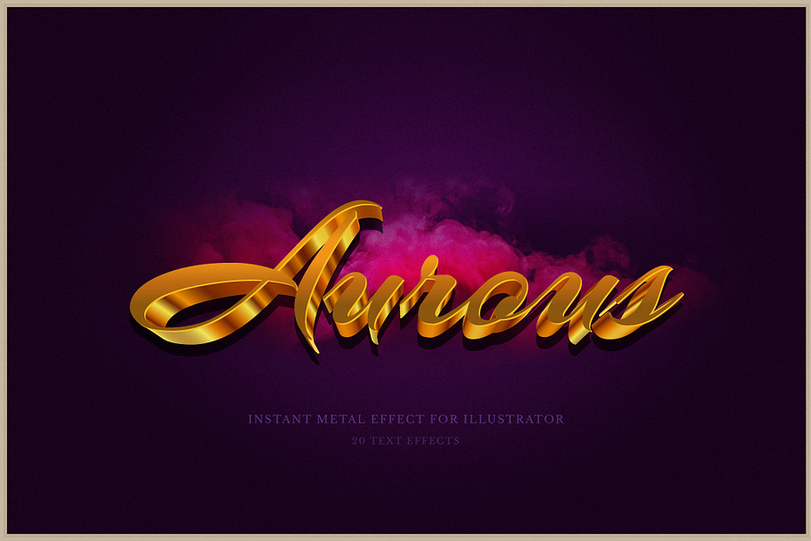 Aurous - Text Styles for Illustrator in Photoshop Layer Styles - product preview 8