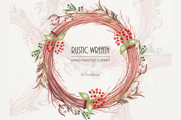 Wreath Clipart Watercolor PNG