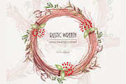 Wreath Clipart Watercolor PNG