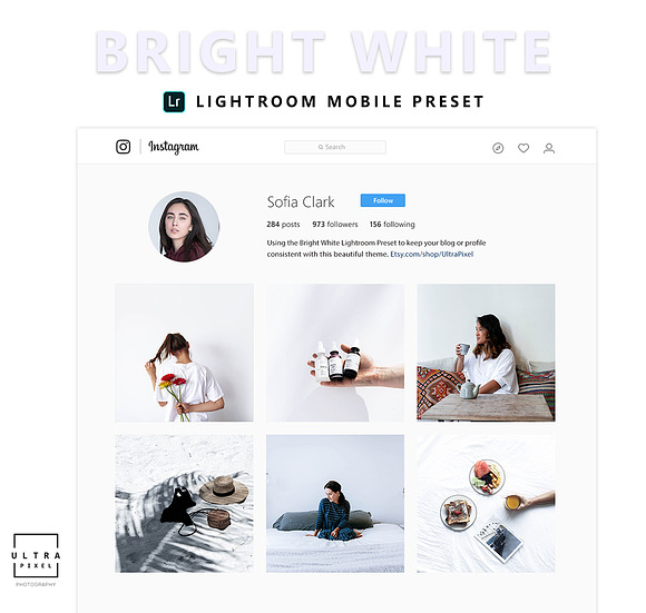 Bright White Lightroom Mobile Preset in Add-Ons - product preview 1