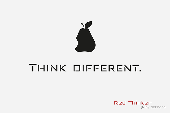 Red Thinker -2 techno fonts- in Sans-Serif Fonts - product preview 6
