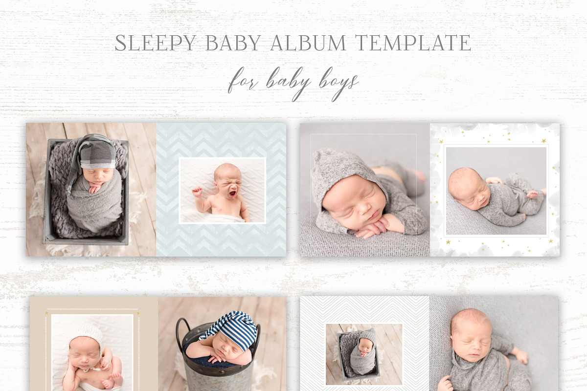 Photo Book Template - Baby Boy Album in Templates - product preview 8