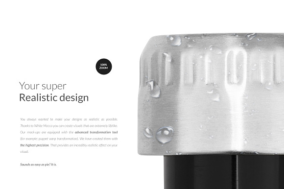 Stainless Steel Water Bottle Mockup in Product Mockups - product preview 7